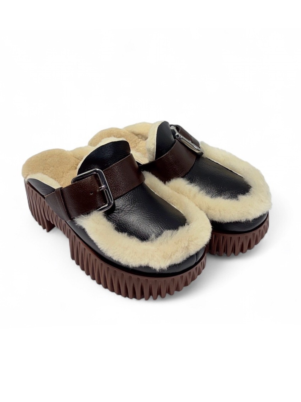 PLIA AMBER OREO heeled mules - Picture 5 of 7